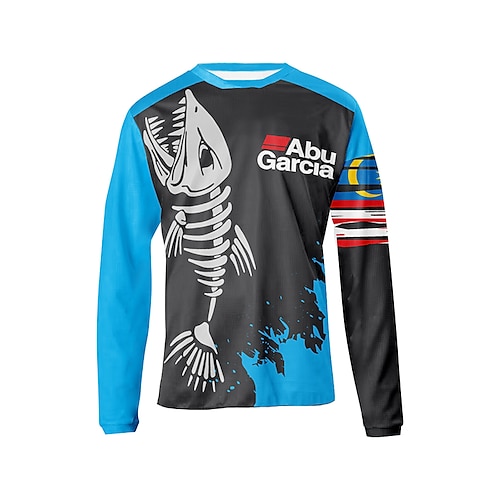 

ABUGARCIA Homens Camiseta Camisa de Trilha Camisa de pesca Exterior Manga Longa UPF50 Respirável Secagem Rápida Redutor de Suor Blusas Verão Primavera Inverno Ao ar livre Desportos e Ar livre Pesca