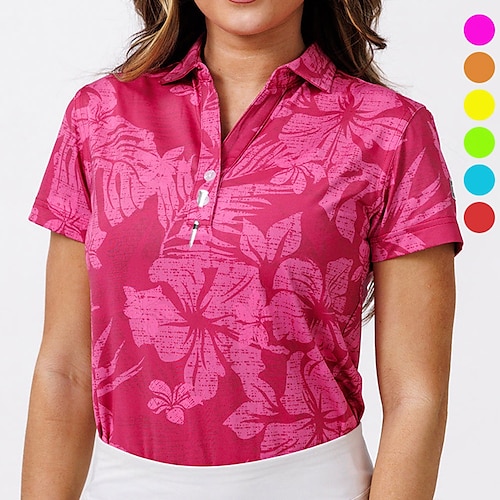 floral summer polo