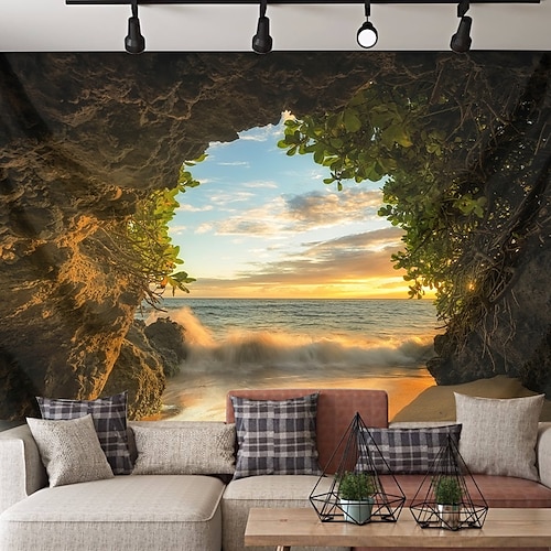 

Höhlenlandschaft hängende Wandteppich-Wandkunst, große Wandteppich-Wanddekoration, Fotografie-Hintergrund, Decke, Vorhang, Zuhause, Schlafzimmer, Wohnzimmer, Dekoration