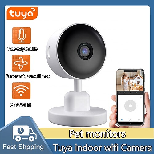 

WiFi 3MP Mini Indoor Bewegungserkennung Tuya-Kameras WiFi-Empfänger für die Heimüberwachung Sicherheit CCTV-Überwachung Babykamera