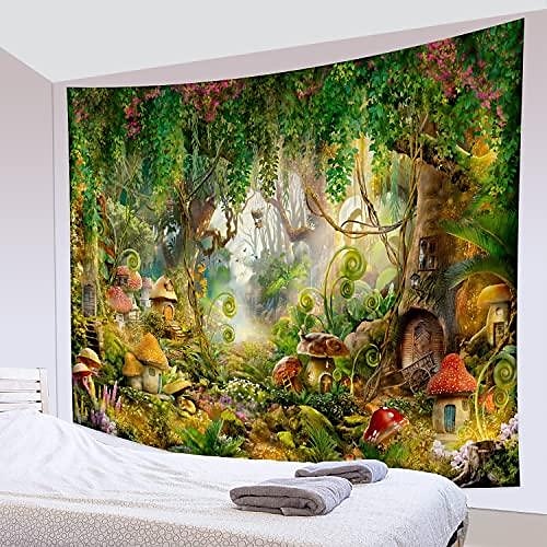 

cogumelo país das maravilhas pendurado tapeçaria arte da parede grande tapeçaria mural decoração fotografia pano de fundo cobertor cortina casa quarto sala de estar decoração