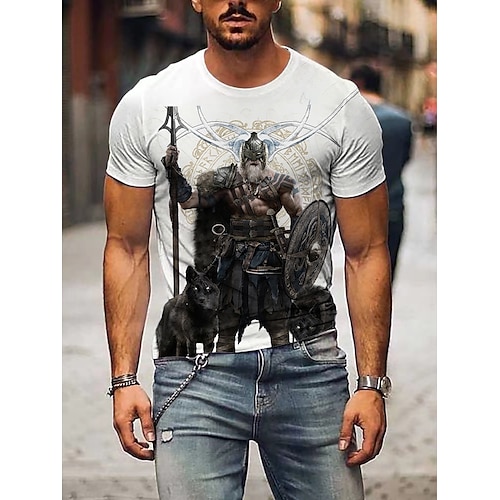 

Costume T-shirt Print Classic Street Style T-shirt For Men's Women's Unisex Adults' Hot Stamping 100% Polyester