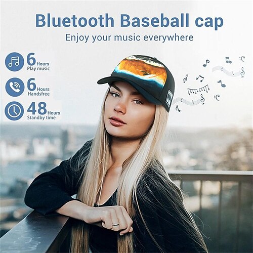 

casque sans fil bluetooth casquette de baseball avec haut-parleur musique en plein air chapeau de baseball casque avec micro casque mains libres pour les sports de course