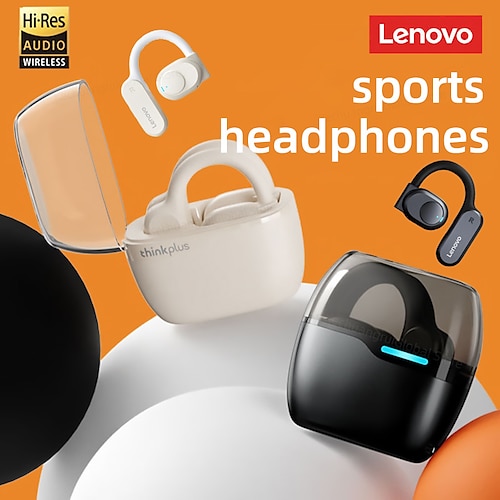 

lenovo lp76w verdaderos auriculares inalámbricos tws auriculares gancho para la oreja bluetooth 5.3 diseño ergonómico graves profundos batería de larga duración para apple samsung huawei xiaomi mi