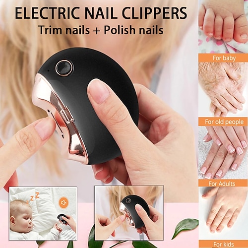 Automatic Nail Cutter Electric Nail Trimmer & Nail Polishing Machine Baby  Adult | eBay