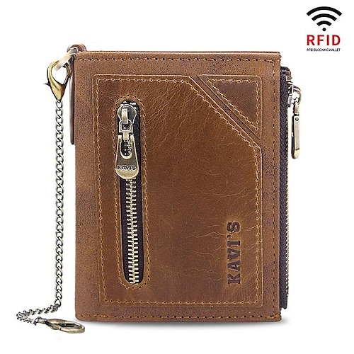 

Cartera de cuero genuino para hombre 2023, monedero, tarjetero pequeño, cartera portomonee de lujo