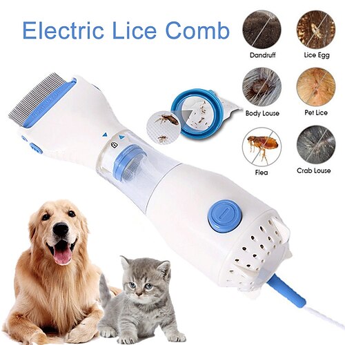 

Pente elétrico anti-piolhos para animais de estimação, filhote de cachorro, cabeça de gato, remoção de pulgas, escova assassina, itens para animais de estimação, 12v, pente pequeno de energia para