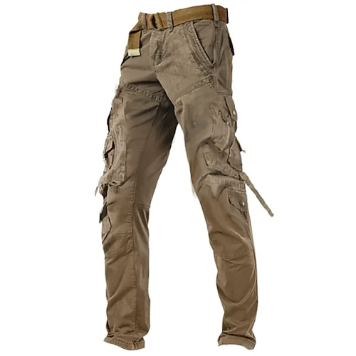 Fresh Brand Men's 100% Cotton Cargo Trousers - 33W - Army Green | eBay