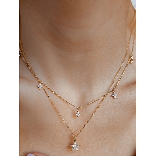 

Femme Colliers Mode Extérieur Etoile Collier