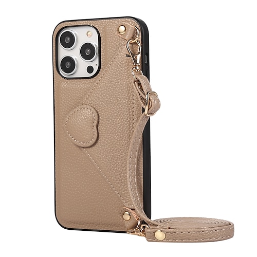 Feminine Luxury Gold Letter Leather Custom Name Phone Case For iPhone12 13  14 15Pro Max Protective Lanyard Bracelet Phone Cover