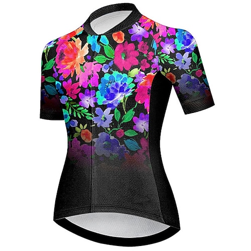 

21Grams Women's Cycling Jersey Short Sleeve Bike Top with 3 Rear Pockets Mountain Bike MTB Road Bike Cycling Breathable Quick Dry Moisture Wicking Reflective Strips Yellow Red Burgundy Sports