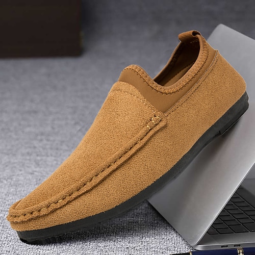 

Hombre Zapatos de taco bajo y Slip-On Casual Diario Cuero Sintético Transpirable Cómodo Negro Amarillo Verano Otoño