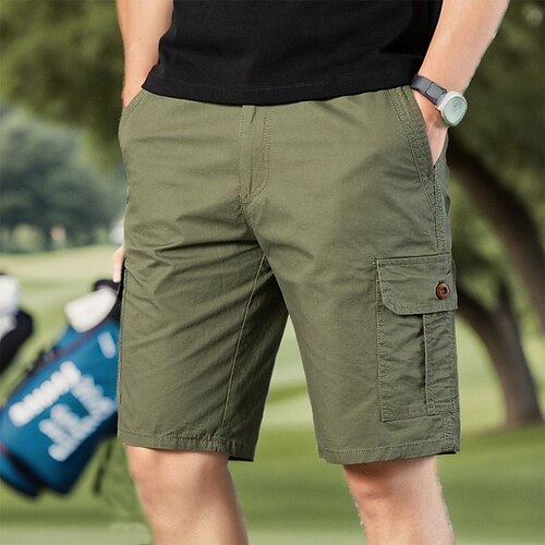 

Herren Laufshorts Leichtathletik Kurze Hosen Kurze Golfhosen Atmungsaktiv Mit Taschen Weich Unten Regular Fit Feste Farbe Sommer Golfspiel