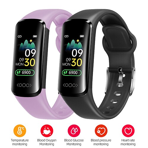 

nouveau tk30 surveillance non invasive de la glycémie sport bracelet intelligent fréquence cardiaque pression artérielle surveillance de la température de l'oxygène sanguin ip68 étanche montres pour