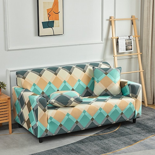 

Stretch-Couchbezüge, Sofabezug für Hunde und Haustiere, Bauernhaus-Schonbezüge für Zweisitzer, L-förmig, 3-Sitzer, U-förmig, Sessel, waschbarer Couchschutz, weich, langlebig