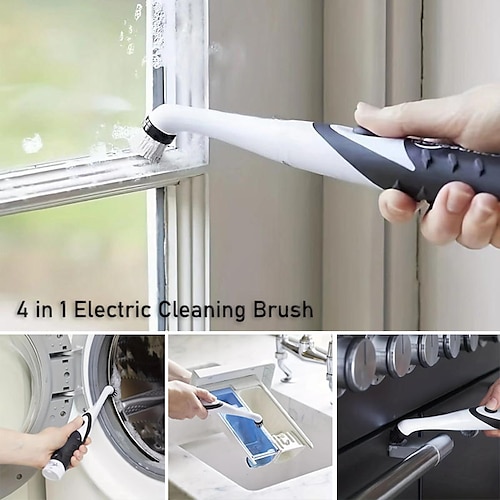 Electric Cleaning Brush Kitchen Utensils Bathroom Brush Sonic Cleaner  Multi-Color Multi-Package 2023 - $12.99
