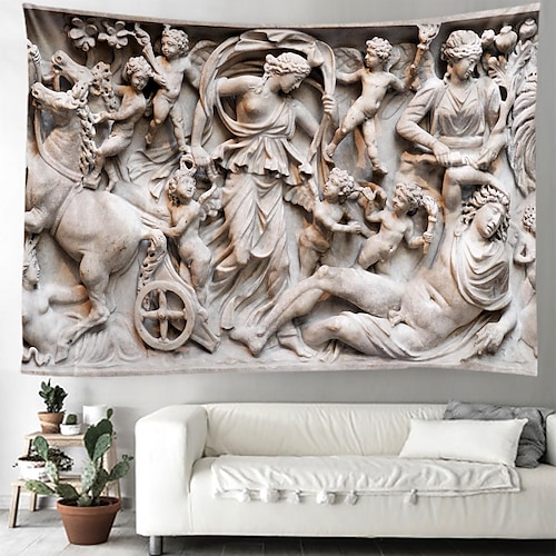 

Vintage Relief Hanging Tapestry Wall Art Large Tapestry Mural Decor Photograph Backdrop Blanket Curtain Home Bedroom Living Room Decoration