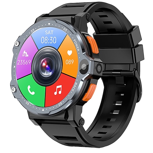 

2023 versão global 4g net smartwatch android os 800mah bateria 1.54 tela pressão arterial gps localização 8mp hd câmera dupla relógio inteligente