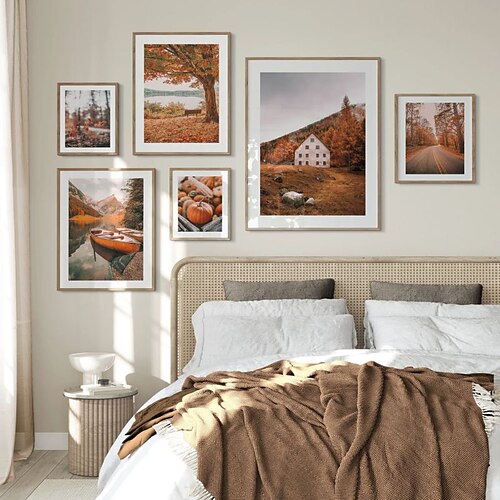 

Herbstlandschaft Wandkunst Leinwanddrucke und Poster Bilder dekorative Stoffmalerei für Wohnzimmer Bilder ohne Rahmen