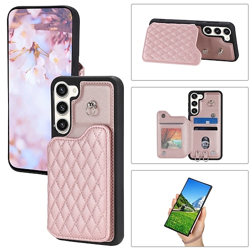 

téléphone Coque Pour Samsung Galaxy S23 Ultra Plus S22 Plus Ultra A14 A54 S21 A53 A52 A13 Coque Arriere Sac à main Antivol avec bandoulière amovible avec dragonne TPU faux cuir