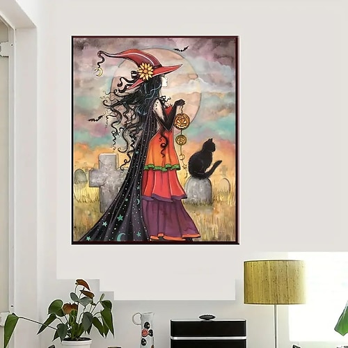 

Impressões em tela de arte de parede de halloween e fotos de pôsteres pintura de tecido decorativo para fotos de sala de estar sem moldura