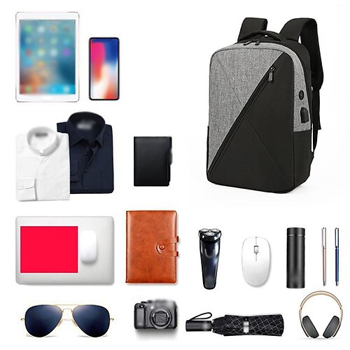 

conjunto de mochila ao ar livre bolsa de viagem de negócios bolsa de ombro mochila escolar grande capacidade com porta de carregamento usb para adolescentes adultos