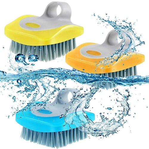 Kitchen fruit and vegetable cleaning brush flexible cleaning brush