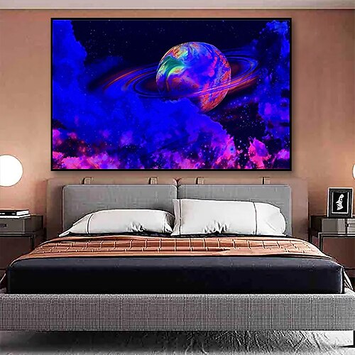 

Space Wall Art Canvas Prints and Posters Universe Earth Pictures Decorative Fabric Painting For Living Room Pictures No Frame