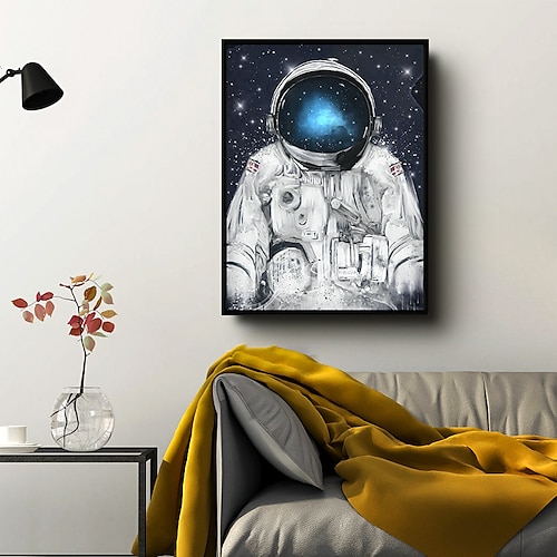 

Lienzo de arte de pared de astronauta, impresiones y carteles, retratos abstractos, pintura decorativa de tela para cuadros para el salón, sin marco