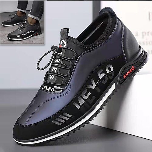 

Herren Outdoor Freizeitschuhe für Herren Karierte Schuhe im britischen Stil Brautkleider schlicht Outdoor Wanderschuhe Leder Atmungsaktiv Komfortabel Verschleißfestigkeit Schwarzes Vlies Blaues Vlies