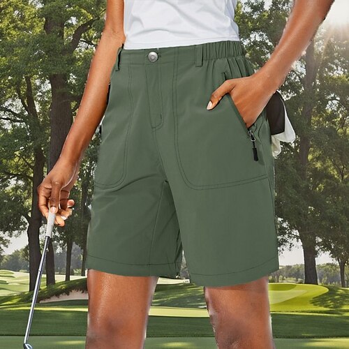 

Mulheres Shorts de tênis Bermudas de Golfe Respirável Secagem Rápida Pavio Humido Vestuário de golfe Roupas de golfe Bolsos laterais Côr Sólida Verão Primavera Tênis Golfe Pickleball