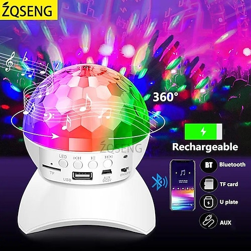 

RGB Disco Light Dj Luces Discoteca Lamp Birthday Party Lights Decorations Ball Projector Christmas Stage Lampen Club Lighting