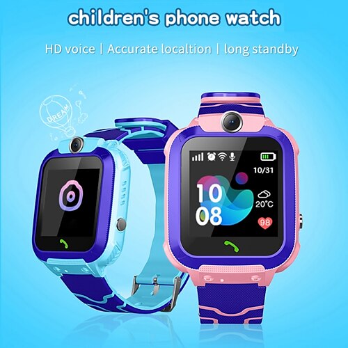 

Montre intelligente 1.44 pouce Enfants Smartwatch Téléphone 2G Moniteur de Sommeil Fonction réveille Caméra Compatible avec Téléphone intelligent enfants Mode Mains-Libres Caméra Contrôle de