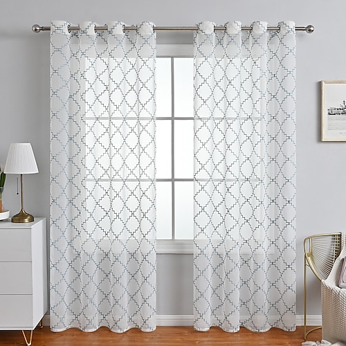 

Rideau transparent rideaux ferme oeillet/oeillet grange bois porte rideaux panneaux pour salon chambre porte cuisine fenêtre traitements isolation thermique assombrissement de la pièce