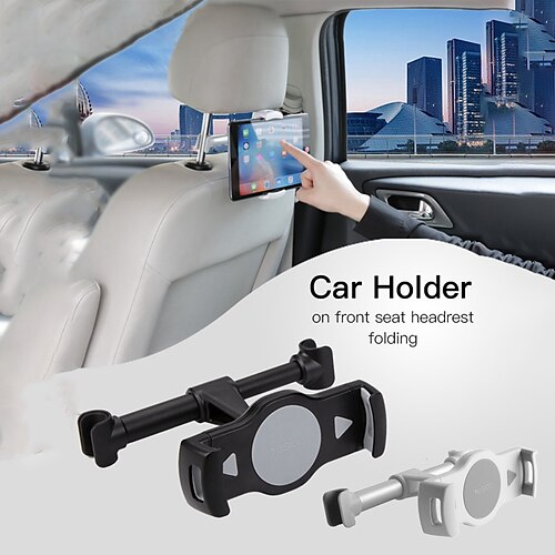 

Suporte para tablet no encosto de cabeça Ajustável Removível Retratável Suporte de telefone para Carro Compatível com Tábua Todos os telefones celulares Acessório para Celular