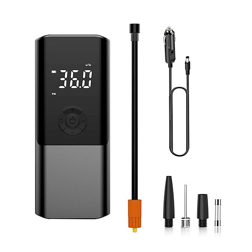 6000mAh Portable Cordless Tire Inflator: 150PSI Digital Air Pump for Cars,  Bikes, and Boats