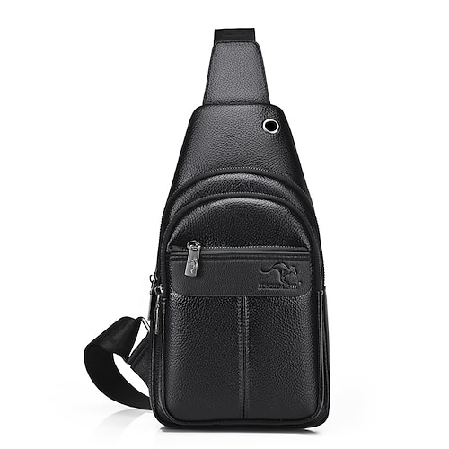 Casual Men Crossbody Bags Pu Leather Messenger Bag Designer Men