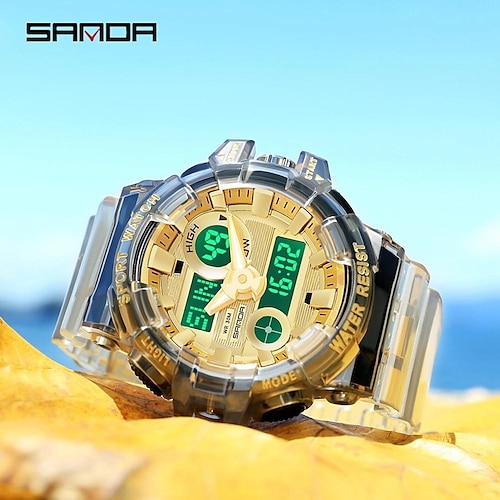 

SANDA Top Brand 2023 New Men's Watches Sport Military Quartz Watch for Men Digital Watch Waterproof Clock relogio masculino 3100