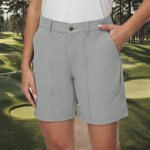 

Femme Short de Golf Avec poches Evacuation de l'humidité Cuissard Short Bas Avec poches Couleur unie Eté Printemps Tennis Le golf Pickleball