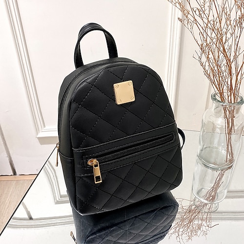 Women Backpack Shoulder School Bag Rucksack PU Leather Handbag