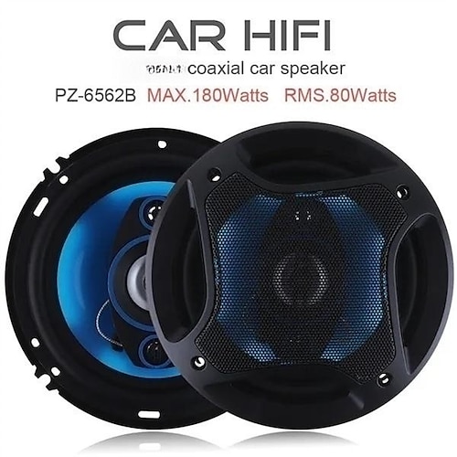 

2 uds 6,5 pulgadas 3 vías altavoz coaxial hifi para coche instalación no destructiva auto audio vechicle altavoces de frecuencia de rango completo