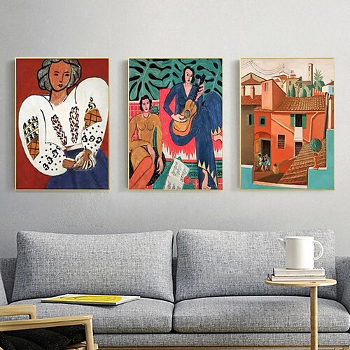 

Henri Matisse Music Abstract Canvas Wall Art Handmade Oil Painting for Living Room Bedroom Poster Artwork Picture for Wall and Home Decor (No Frame)