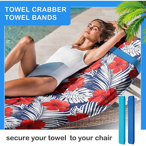 

1pc Towel Bands for Beach, Pool Cruise Chairs, The Better Towel Chair Clips Towel Holder Beach Towel Clips