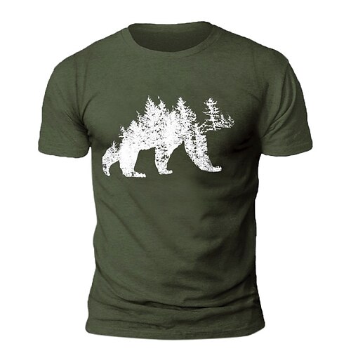 

Homens Camiseta Camisetas gráficas Árvore Estampas Abstratas Gola Redonda Roupa Ao ar livre Rua Manga Curta Imprimir Moda Designer Casual