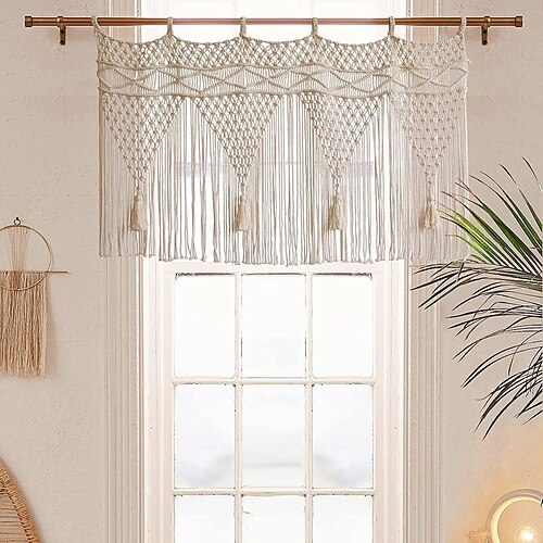 

cortinas de macramê boho cortina de porta deslizante tecido decoração de tapeçaria boêmia, privacidade de cortina ao ar livre, decoração de casamento no pátio, divisor de quarto para pérgula, gazebo,