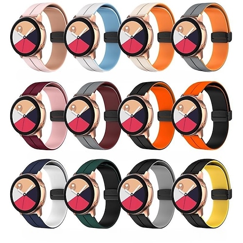 

Pulseiras de Relógio para Samsung Galaxy Watch 6/5/4 40/44mm, Galaxy Watch 5 Pro 45mm, Galaxy Watch 4/6 Classic 42/46/43/47mm, Watch 3, Active 2, Gear S3 S2 Silicone Substituição Alça 20mm 22mm