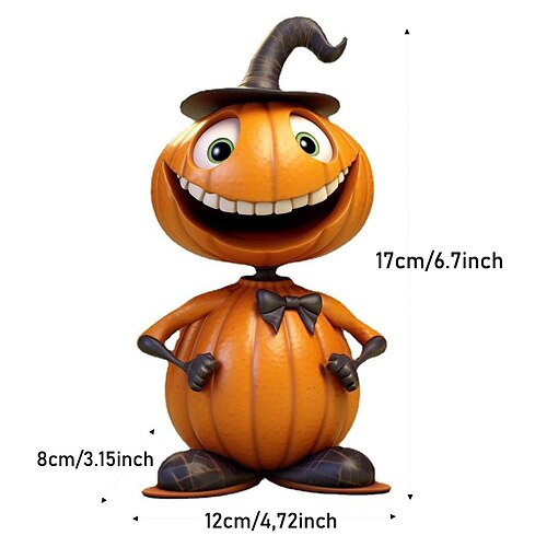  halloween dýně muž domácí zahradní dekorace socha desktop ornament pryskyřice řemesla