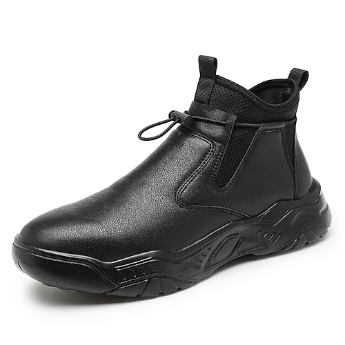 

Homme Bottes Sportif Décontractées Extérieur du quotidien Polyuréthane Chaud Confortable Antidérapantes Bottine / Demi Botte Noir Printemps Automne