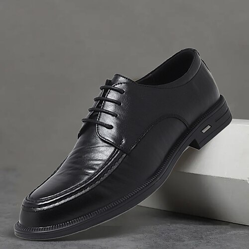 

Homens Oxfords Sapatos formais Sapatos de couro Negócio Clássico Casamento Escritório e Carreira Pele Antiderrapante Resistência ao desgaste Preto Primavera Outono