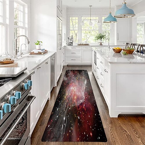 

tapete de cozinha galaxy antiderrapante tapete à prova de óleo tapete de decoração de quarto para casa de banho tapete de entrada tapete de porta